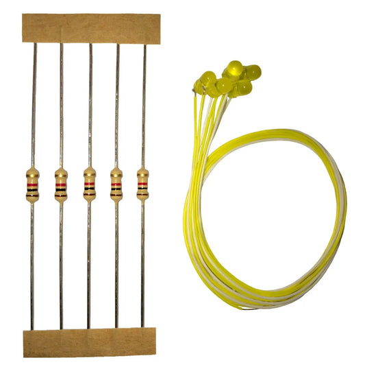 Replacement Pre-wired Yellow LED (Pack of 5)