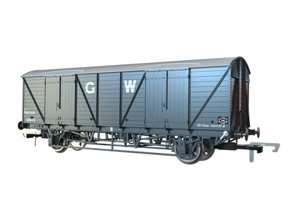 C3066 GWR Blue/Grey White Roof 'Fishguard' Pres. Mink G Van 112843