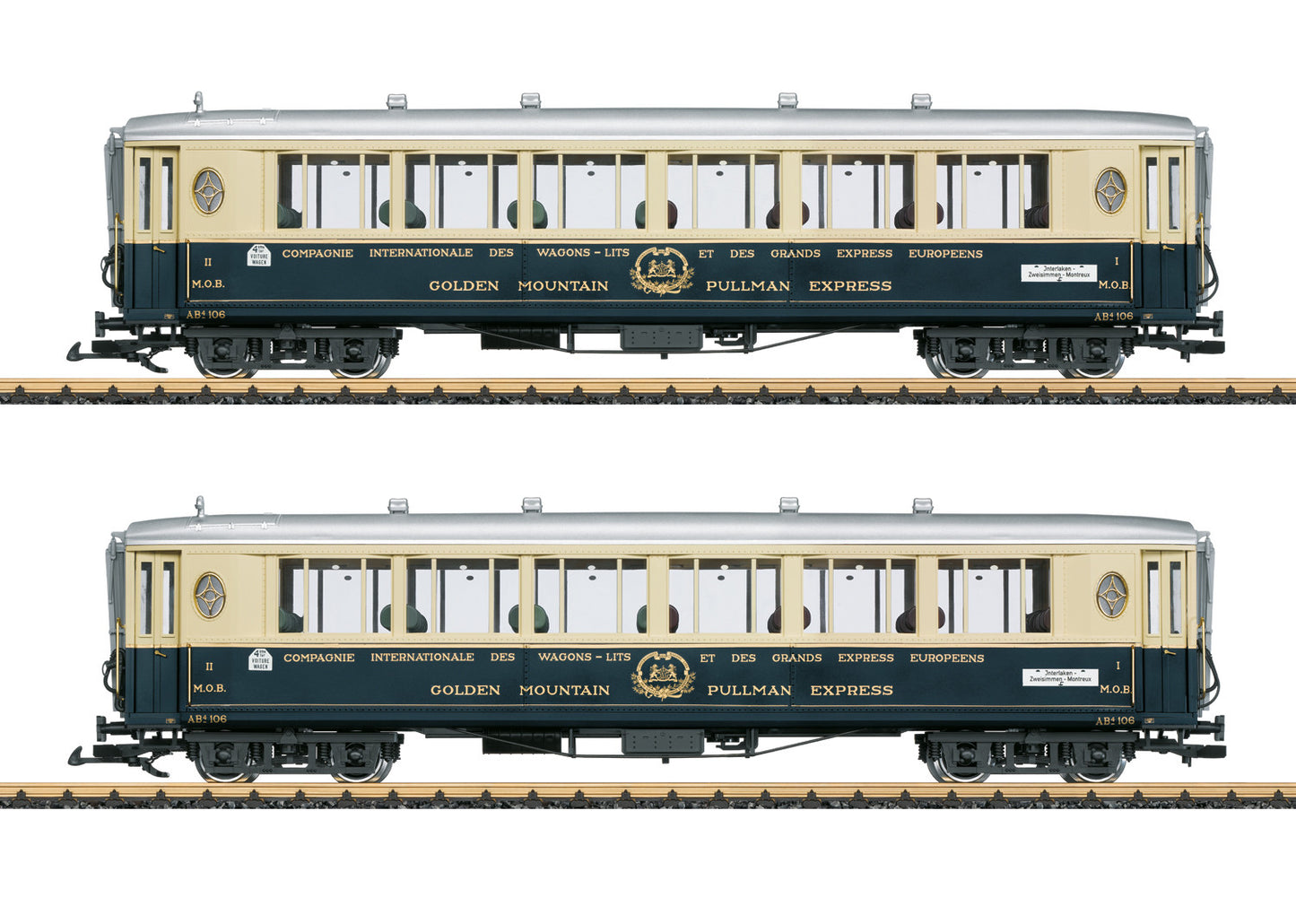 Golden Mountain Pullman Express Passenger Car Set 2