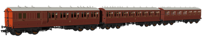 'Evolution' 48' LBSC Mahogany Non-Corridor Carriage No.1236, 535 & 297 Triple Pack