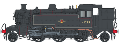 Ivatt Class 2 2-6-2T BR Lined Black Late Crest Push Pull Unnumbered Steam Locomotive - DCC Fitted