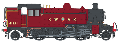 Ivatt Class 2 2-6-2 2T 41241 KWVR Crimson (As Preserved) Steam Locomotive - DCC Sound
