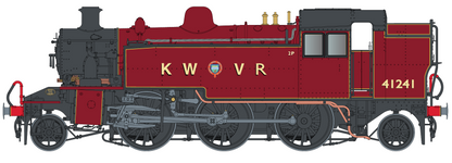 Ivatt Class 2 2-6-2 2T 41241 KWVR Crimson (As Preserved) Steam Locomotive - DCC Sound
