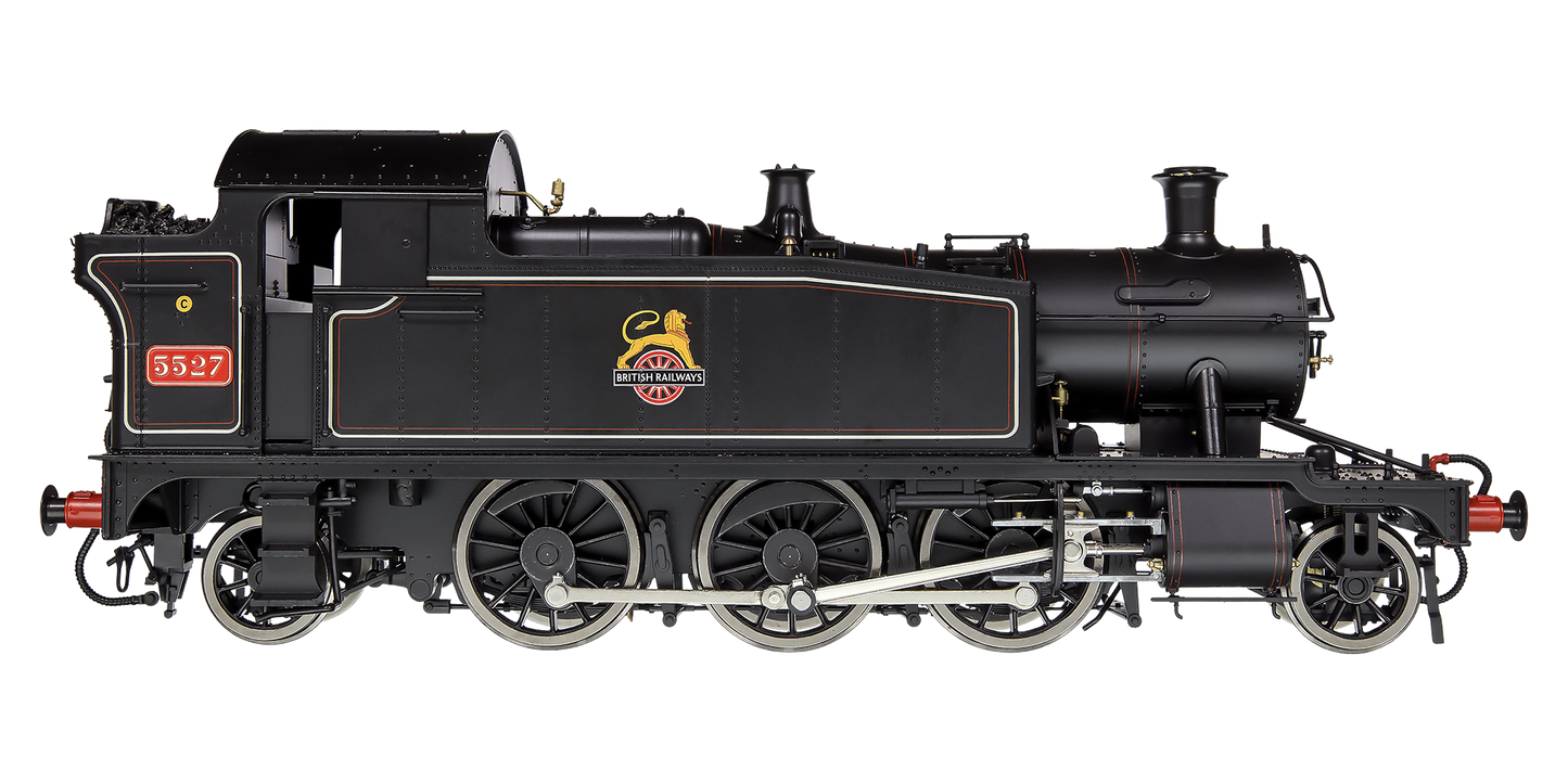 Class 55xx 2-6-2 BR Early Crest BR Lined Black 5527 Steam Locomotive