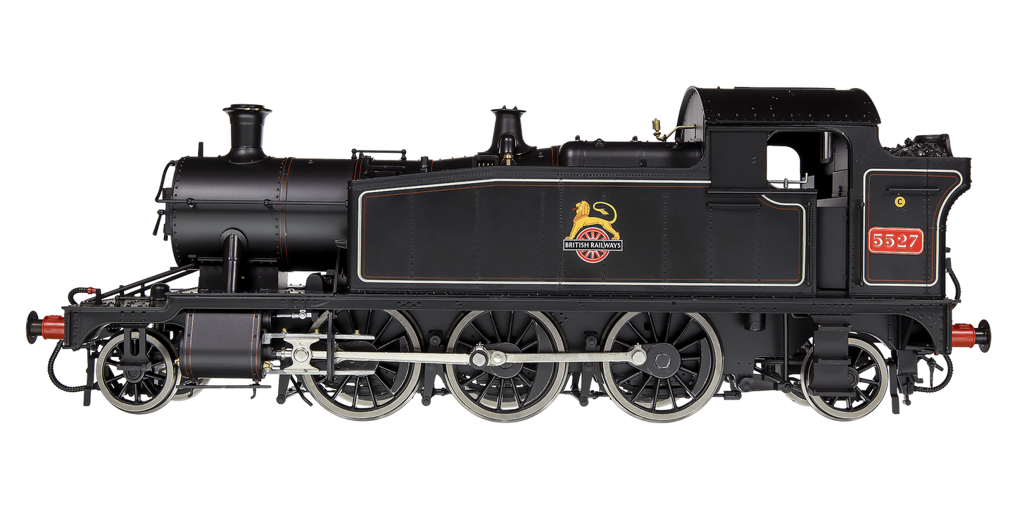 Class 55xx 2-6-2 BR Early Crest BR Lined Black 5527 Steam Locomotive