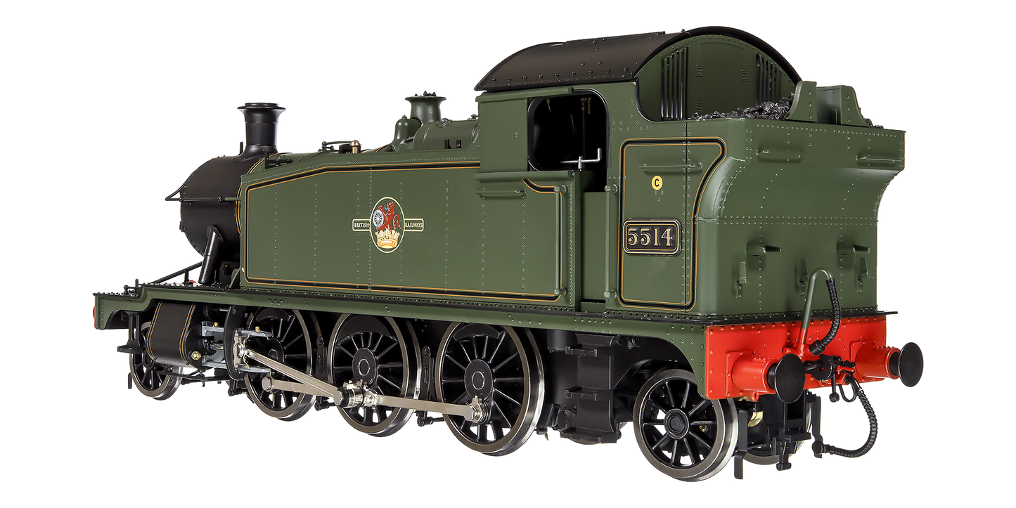 Class 55xx 2-6-2 BR Late Crest BR Lined Green 5514 Steam Locomotive - DCC Sound Fitted