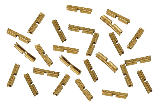 6-Bolt Rail Joiners (Bullhead) Phosphor Bronze 4mm scale - 25 Pack