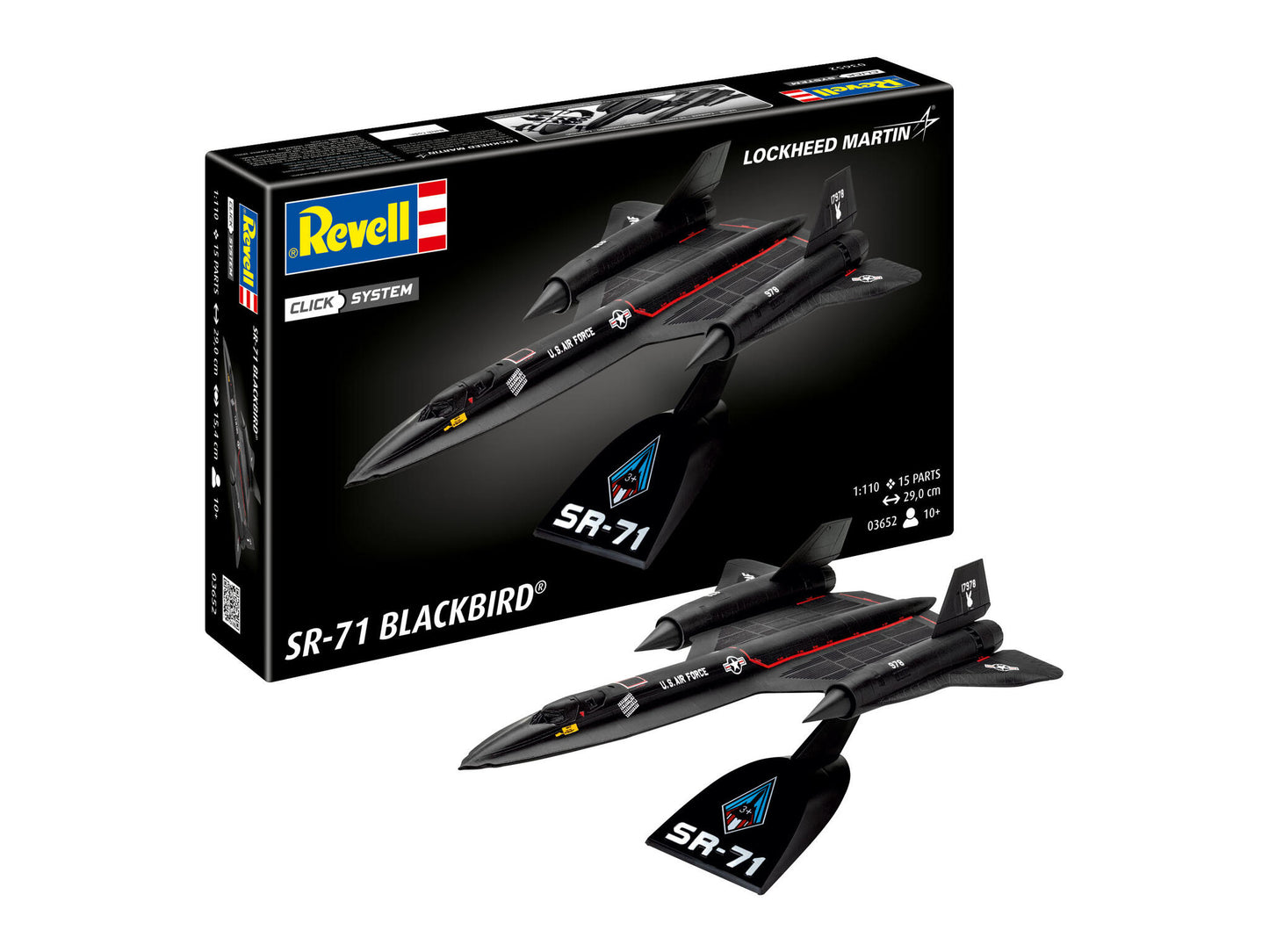 Lockheed SR-71 Blackbird (Click System) Model Kit