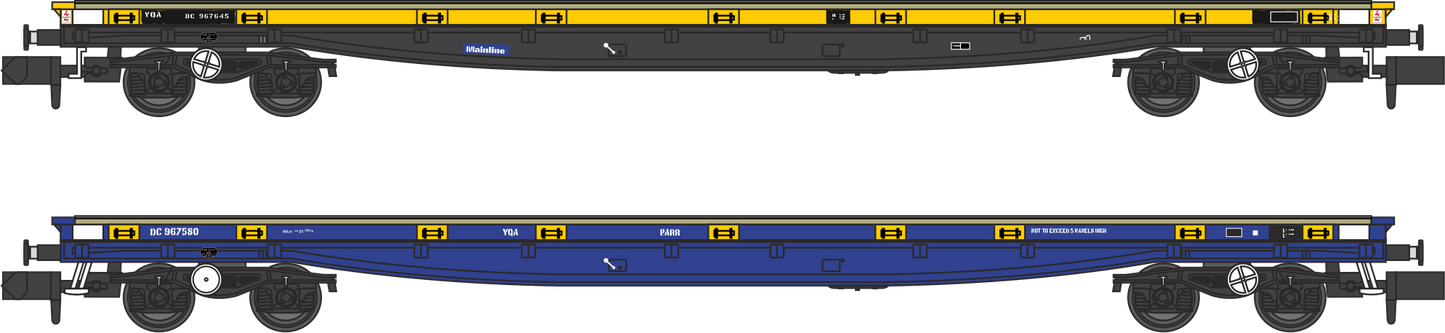 YQA Parr Mainline Blue and Departmental Yellow Twin Pack No.DC967580 and DC967645