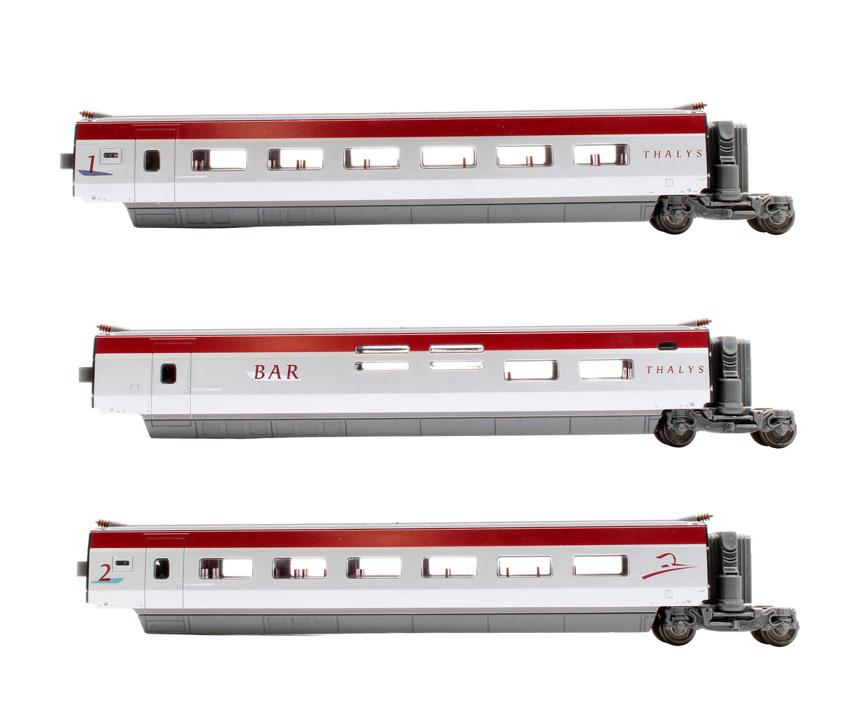 Pre-Owned T675 Thalys 3 Coach Intermediate Passenger Car Set