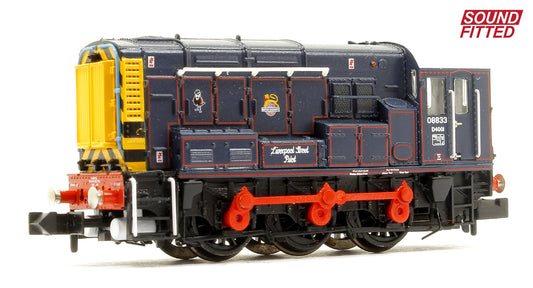 Class 08 08833 'Liverpool Street Pilot' BR/GER Lined Blue (Early Emblem) Diesel Shunter DCC Sound