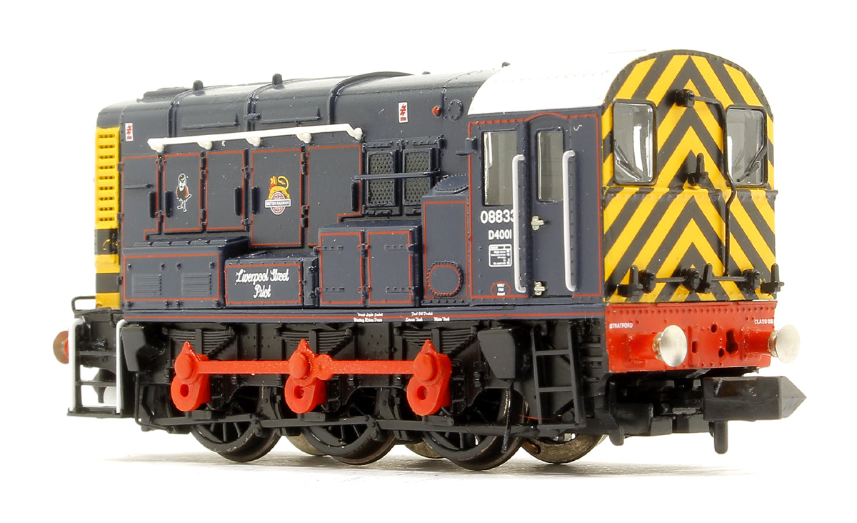 Class 08 08833 'Liverpool Street Pilot' BR/GER Lined Blue (Early Emblem) Diesel Shunter DCC Sound