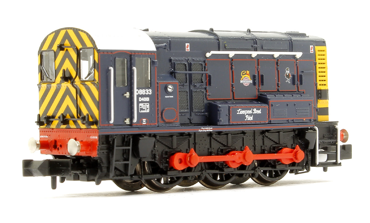 Class 08 08833 'Liverpool Street Pilot' BR/GER Lined Blue (Early Emblem) Diesel Shunter DCC Sound