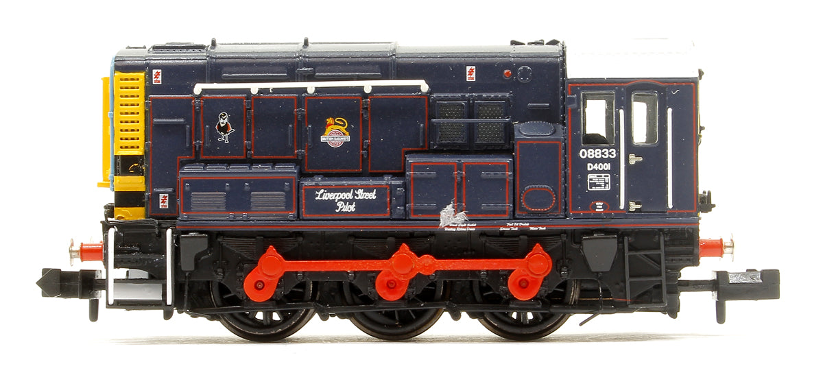 Class 08 08833 'Liverpool Street Pilot' BR/GER Lined Blue (Early Emblem) Diesel Shunter DCC Sound