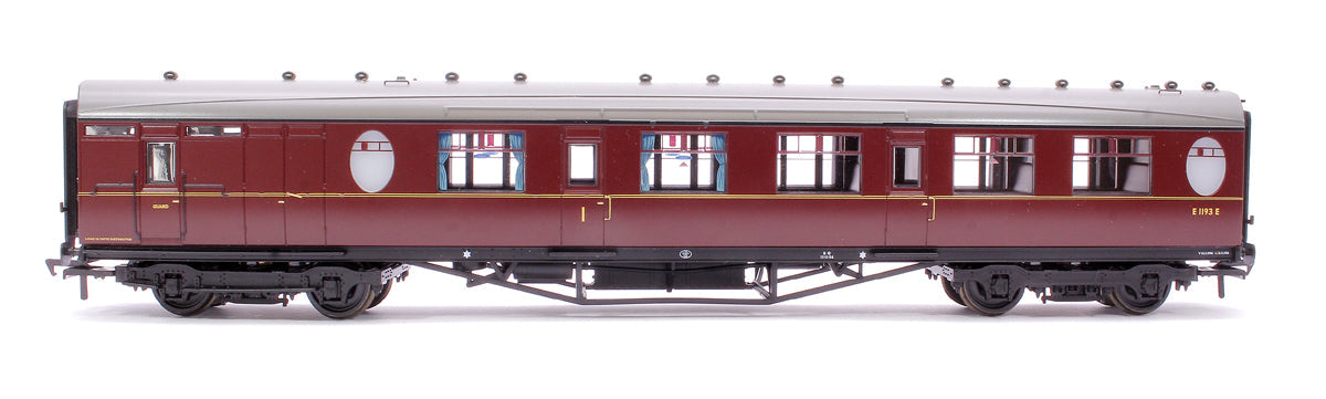 Pre-Owned LNER Thompson Brake Composite Corridor BR Maroon No. E1193E