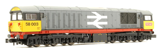 Pre-Owned Class 58 Railfreight Original Red Stripe 58003 Diesel Locomotive - DCC Fitted