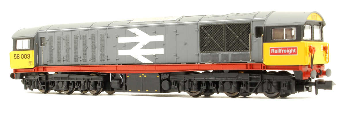 Pre-Owned Class 58 Railfreight Original Red Stripe 58003 Diesel Locomotive - DCC Fitted