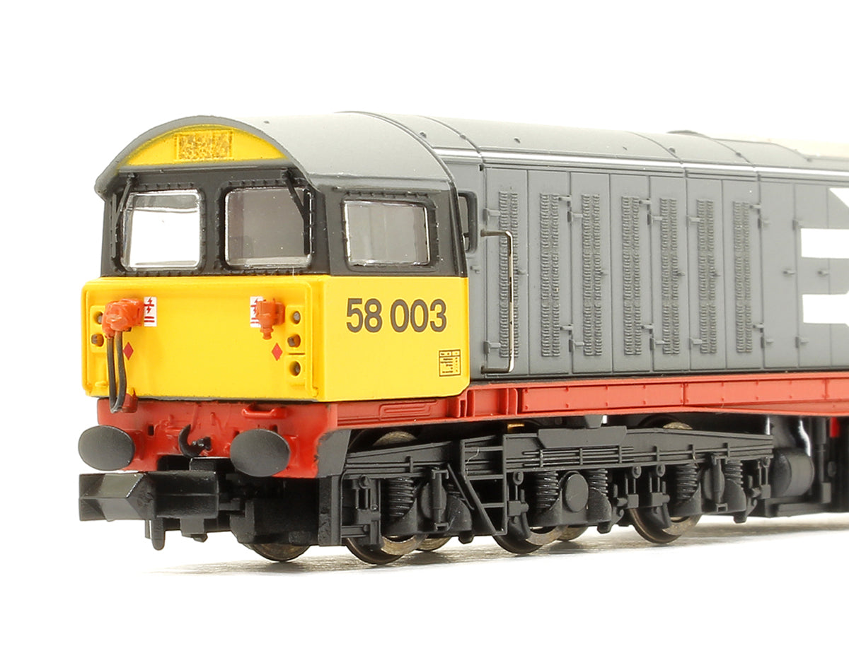 Pre-Owned Class 58 Railfreight Original Red Stripe 58003 Diesel Locomotive - DCC Fitted