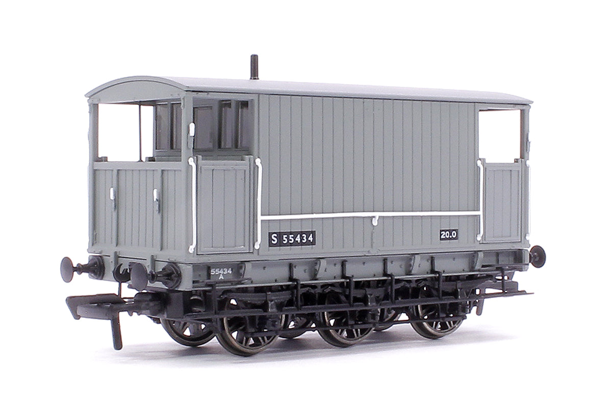 SECR 6 Wheel Brake Van No. S55434, BR grey