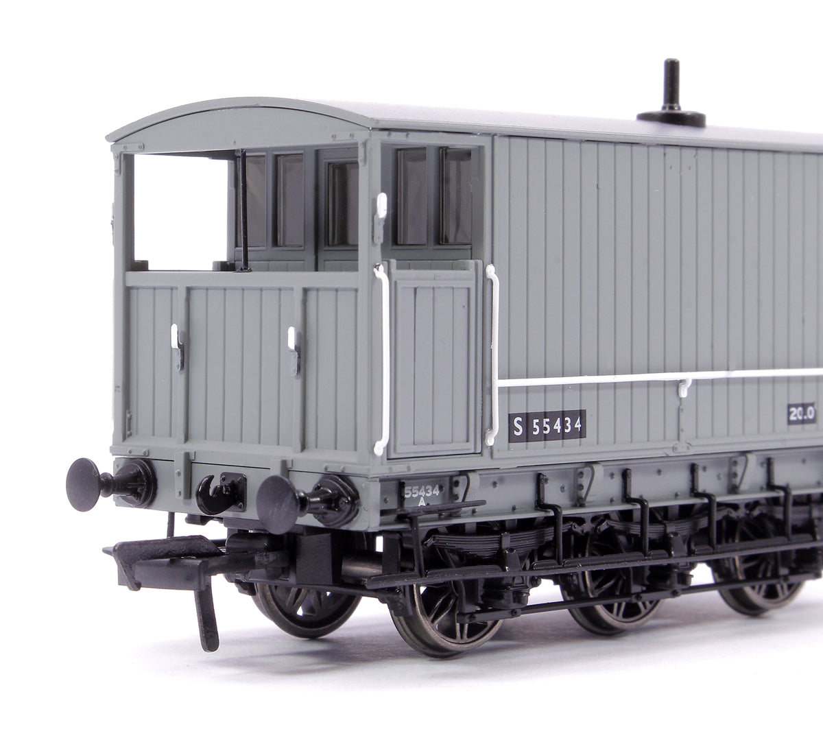 SECR 6 Wheel Brake Van No. S55434, BR grey