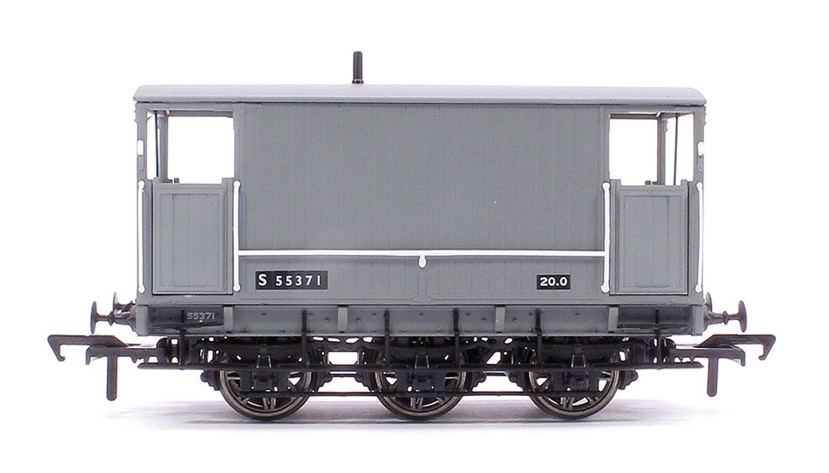 SECR 6 Wheel Brake Van No. S55371, BR grey