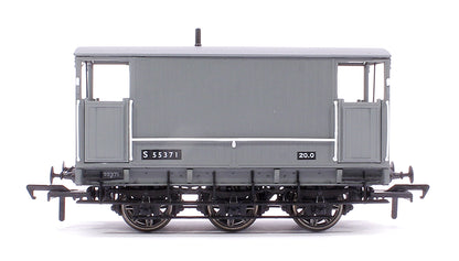 SECR 6 Wheel Brake Van No. S55371, BR grey
