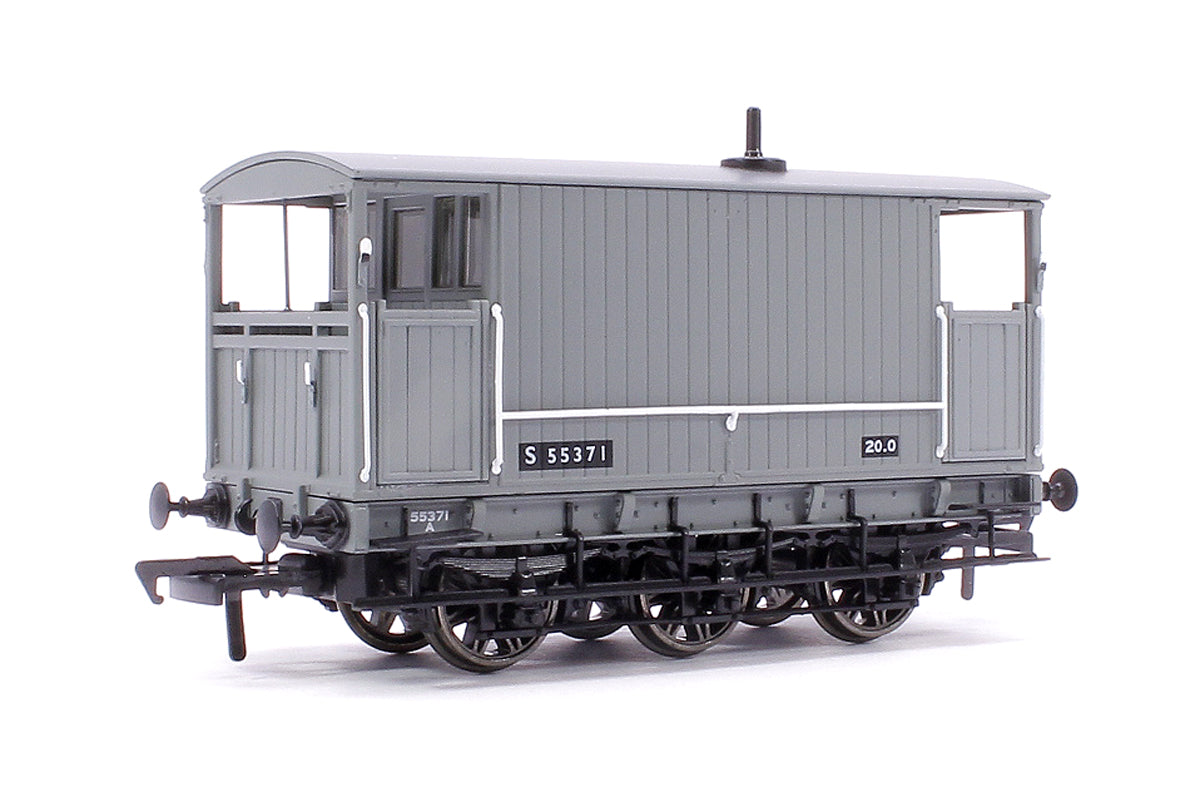 SECR 6 Wheel Brake Van No. S55371, BR grey