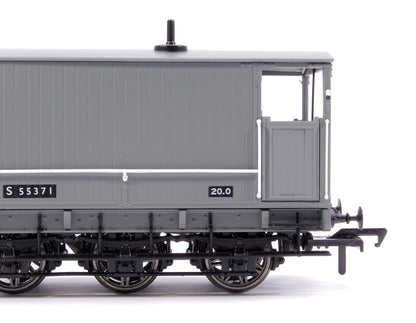 SECR 6 Wheel Brake Van No. S55371, BR grey