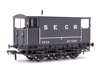 SECR 6 Wheel Brake Van No. 2036, SECR grey