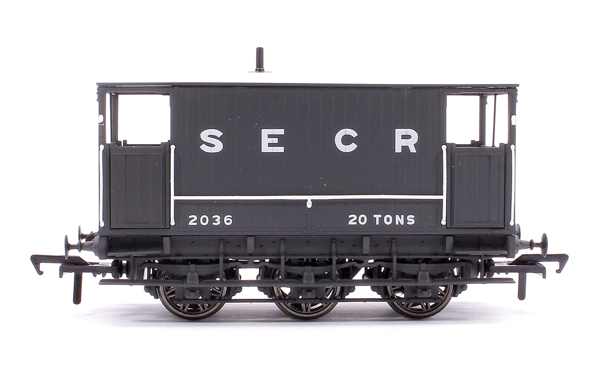 SECR 6 Wheel Brake Van No. 2036, SECR grey