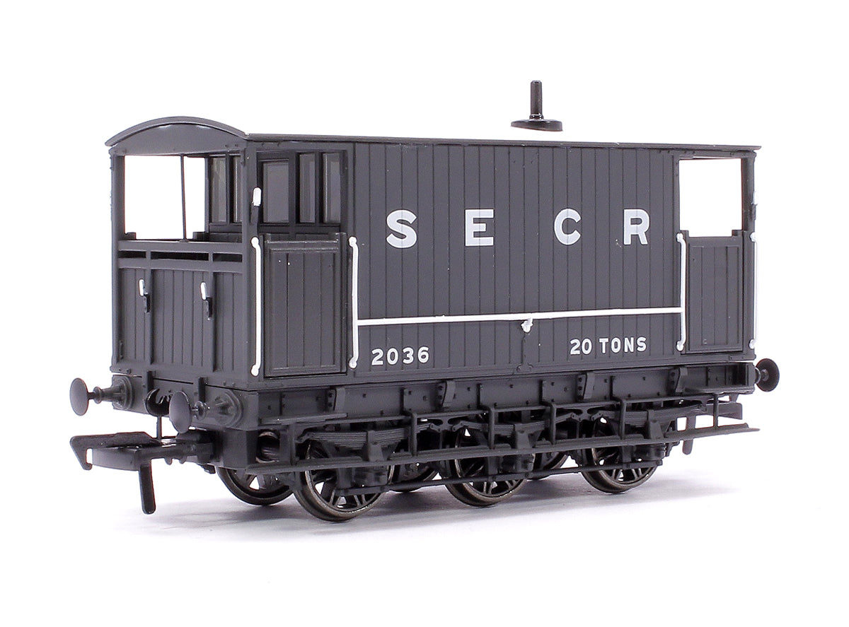 SECR 6 Wheel Brake Van No. 2036, SECR grey