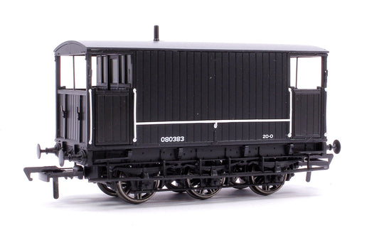 Pre-Owned SECR 6 Wheel Brake Van No. 80383, Engineer’s black
