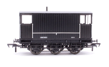 Pre-Owned 931010 SECR 6 Wheel Brake Van No. 80383, Engineer’s black