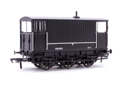 Pre-Owned 931010 SECR 6 Wheel Brake Van No. 80383, Engineer’s black