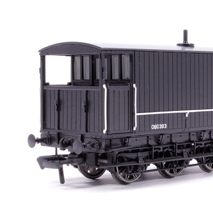 Pre-Owned 931010 SECR 6 Wheel Brake Van No. 80383, Engineer’s black