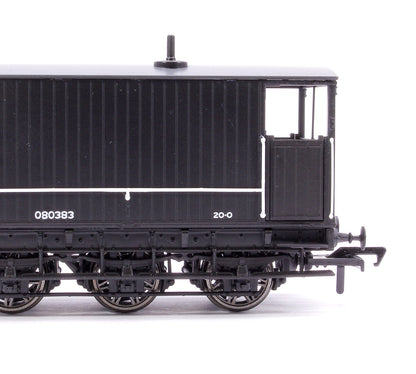 Pre-Owned 931010 SECR 6 Wheel Brake Van No. 80383, Engineer’s black