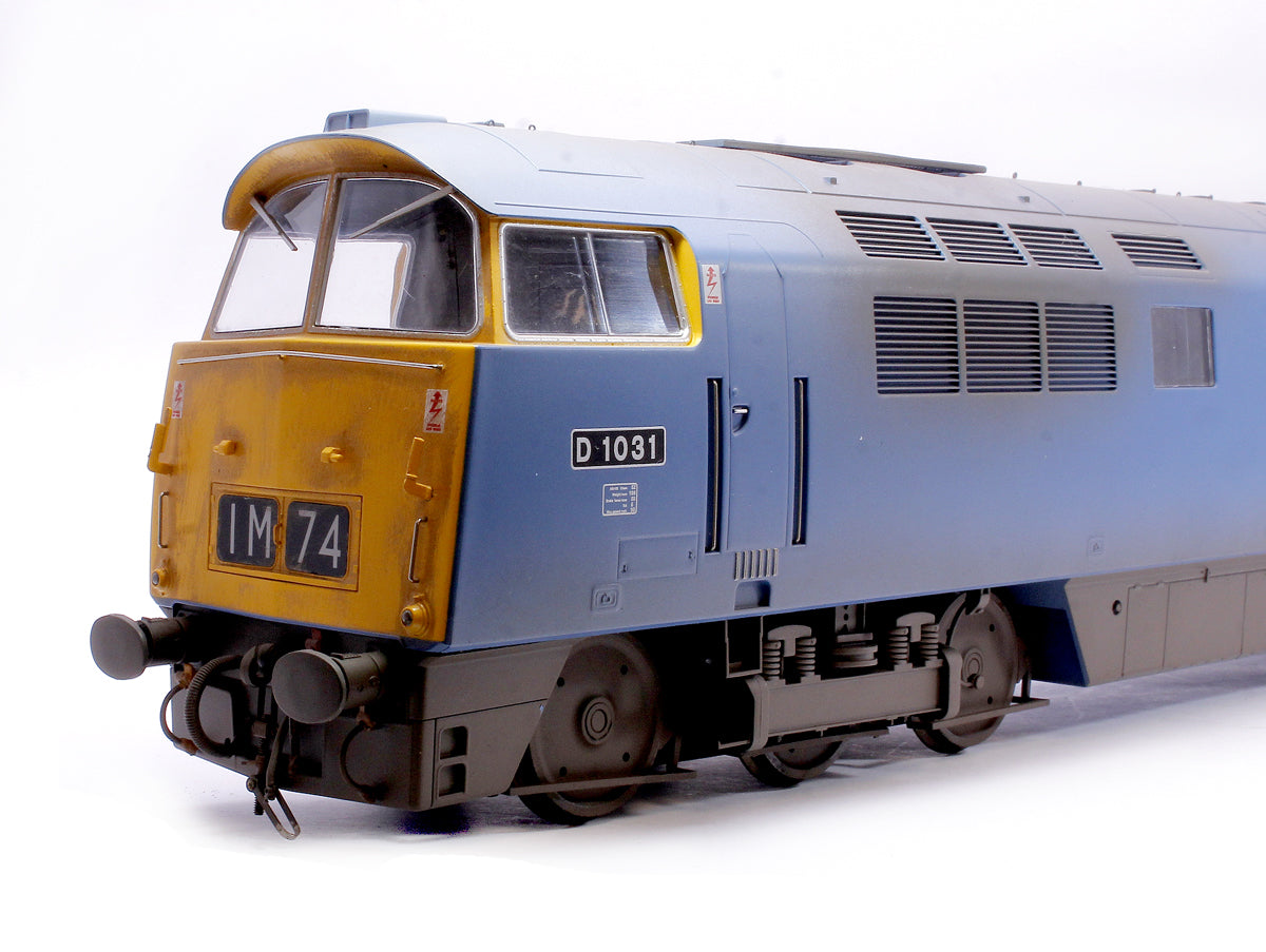 Class 52 D1031 BR Blue  Western Rifleman (full yellow ends) Diesel Locomotive - Weathered