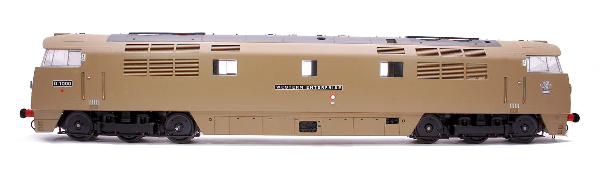 Class 52 D1000 Western Enterprise BR Desert Sand (small yellow panels) Diesel Locomotive