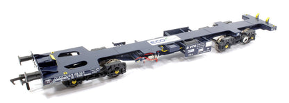 Pre-Owned Ecofret FWA Container Flat Triple Set - GBR blue with large Ecofret branding on deck