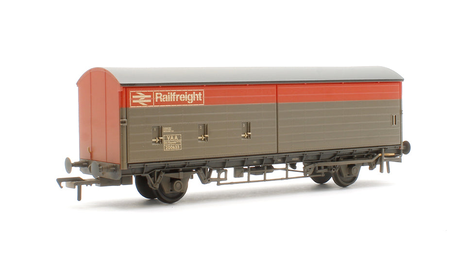 Pre-Owned 38-128B BR VAA Van BR Railfreight Red & Grey No.200633 - Weathered