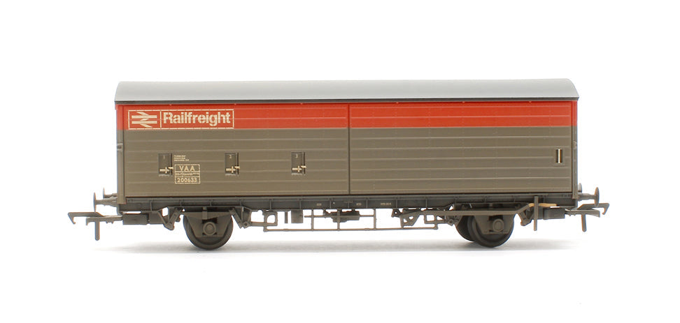 Pre-Owned 38-128B BR VAA Van BR Railfreight Red & Grey No.200633 - Weathered