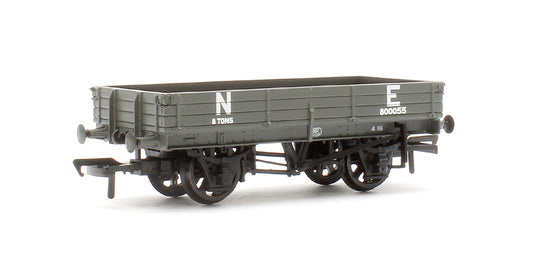 3 Plank Wagon North Eastern Railway 'NE' Grey No.800055