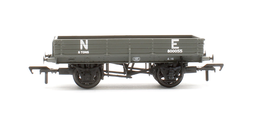 3 Plank Wagon North Eastern Railway 'NE' Grey No.800055