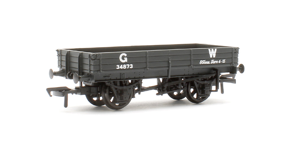 Pre-Owned 3 Plank Wagon GWR Grey No.34873