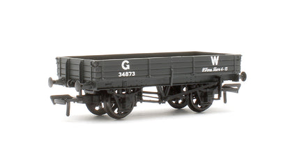 Pre-Owned 3 Plank Wagon GWR Grey No.34873