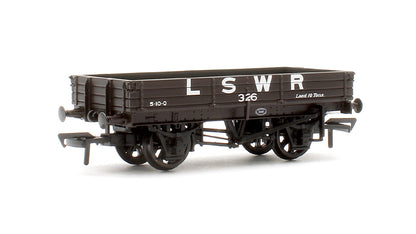 Pre-Owned 3 Plank Wagon LSWR Brown No.326