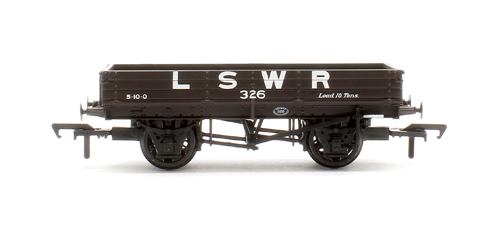 Pre-Owned 3 Plank Wagon LSWR Brown No.326