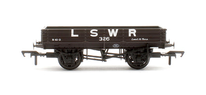 Pre-Owned 3 Plank Wagon LSWR Brown No.326