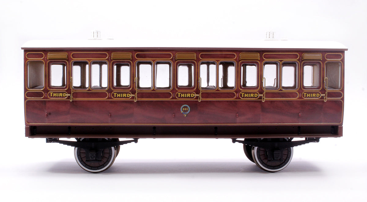 Set of 4 Terrier A1 Tank Locomotive & Stroudley 4 Wheel Coaches - Bundle 2