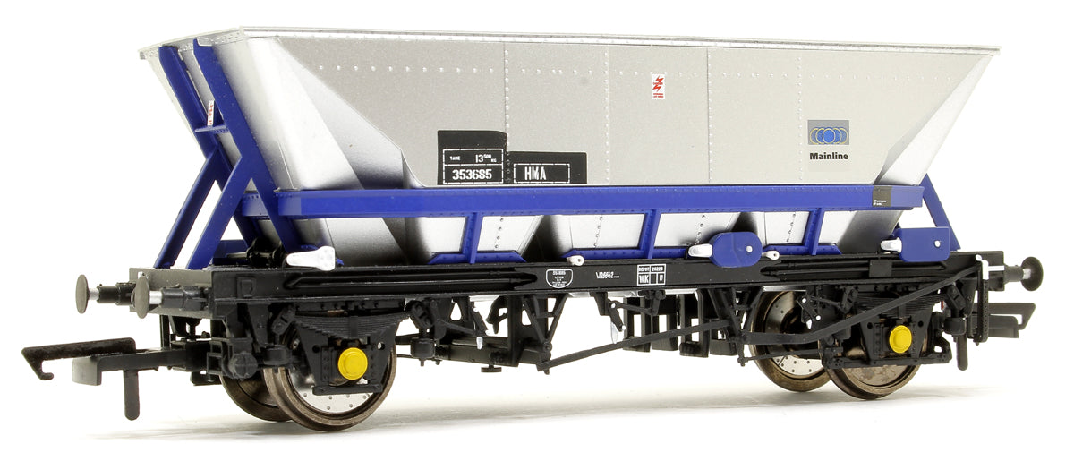 Pre-Owned Set of 3 HMA MGR Hopper Wagons - Mainline Blue - Pack 1